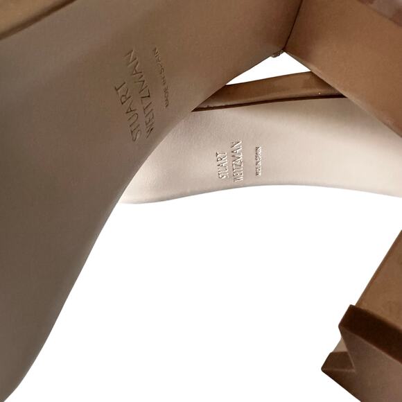 Stuart Weitzman Women's Nude Sandals Heels Size 10 NWT ($475) - Picture 4 of 8